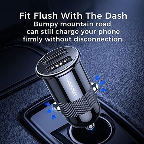Joyroom C-A06 3.1A Mini Dual-Port Fast Car Charger - Black