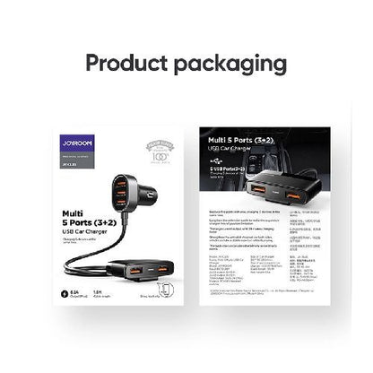 JOYROOM JR-CL03 6.2A Multi Ports Usb Car Charger