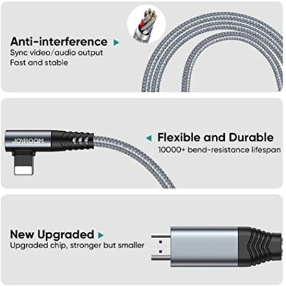JOYROOM SY-35L1 Lightning 8 Pin to HDMI 4K Cable, Length 3m