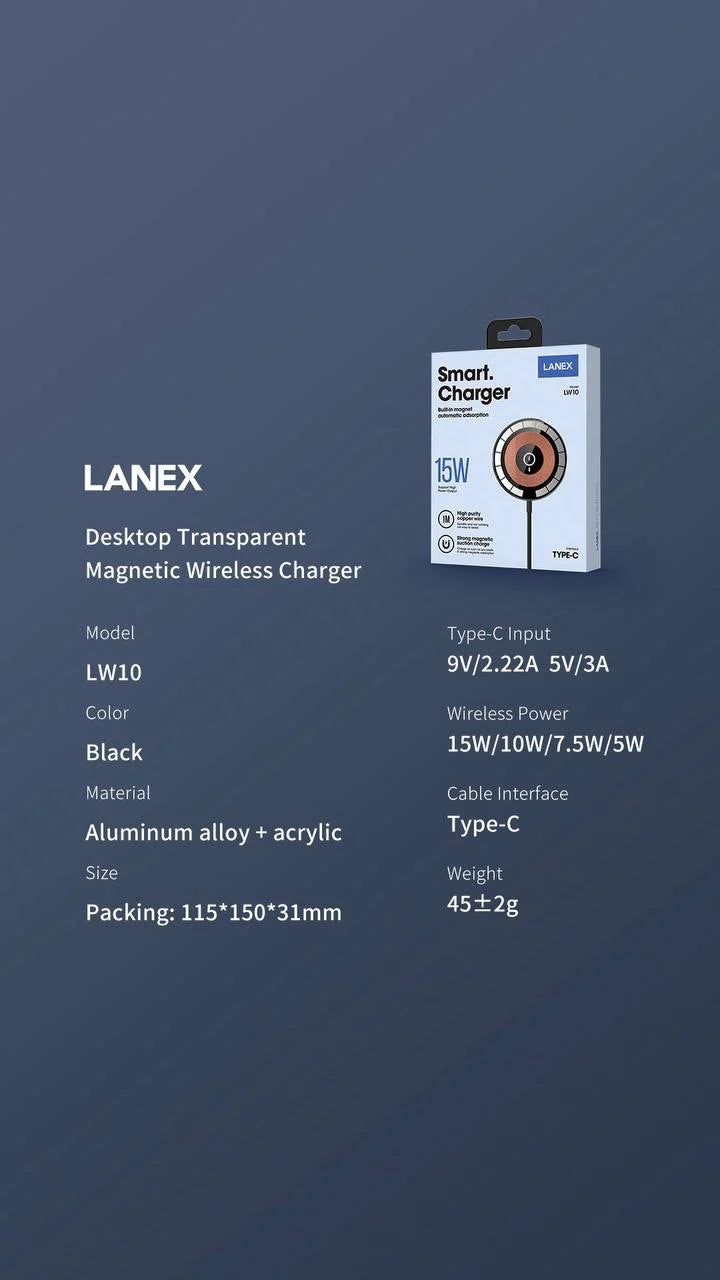 Lanex LW10 15watt MagSafe For IPhone